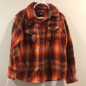 Hurley Boys Long Sleeve Flannel